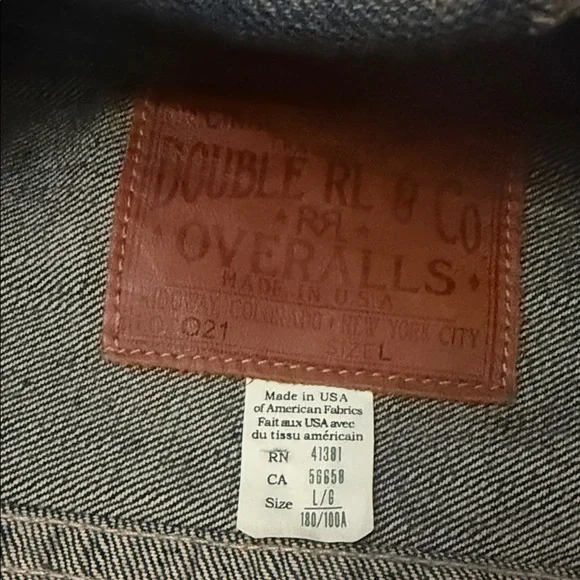 Double RL (RRL) Limited Edition 1 of 100 Coast to Coast Denim Jacket -Size Large - Picture 14 of 15